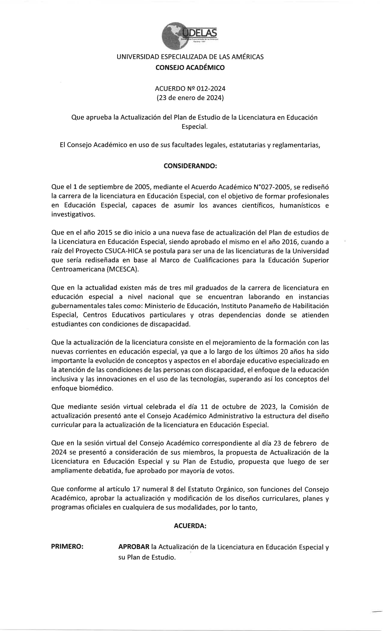 UDELAS