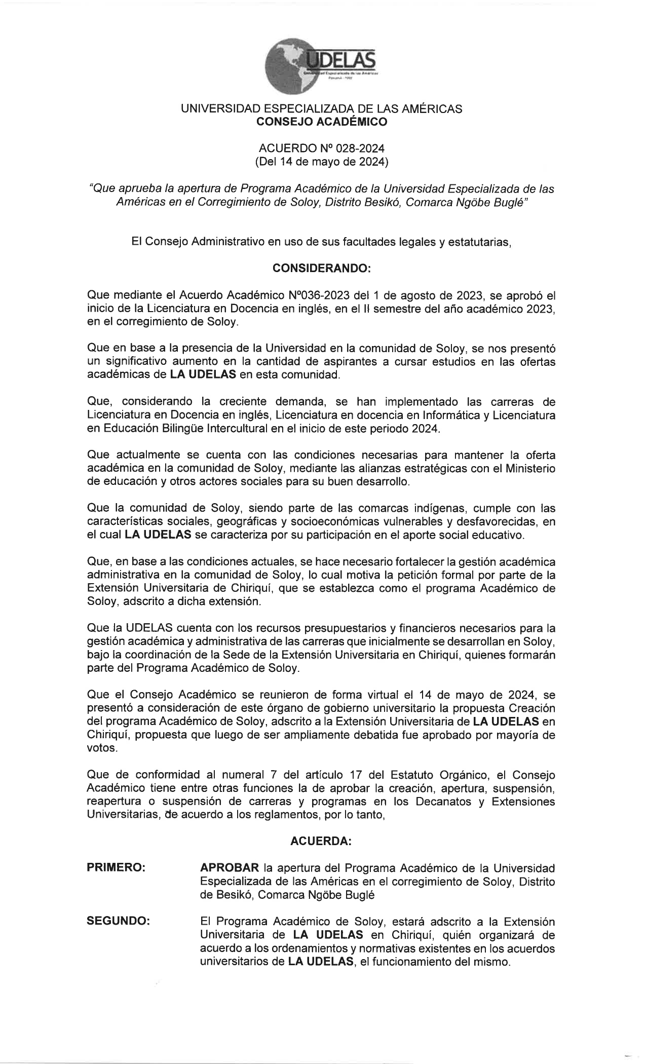 UDELAS