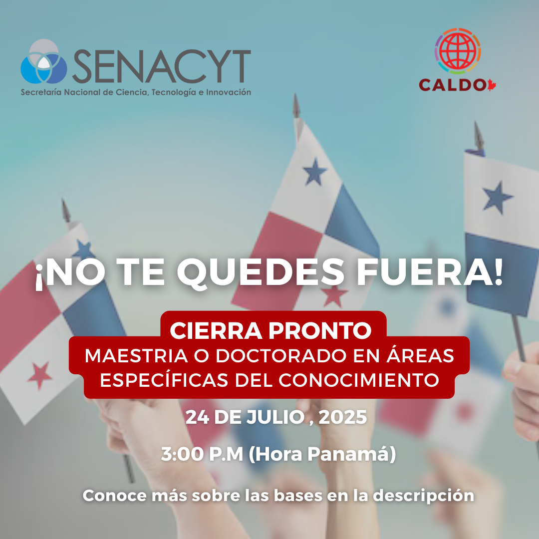 Convocatoria de Becas CALDO y SENACYT
