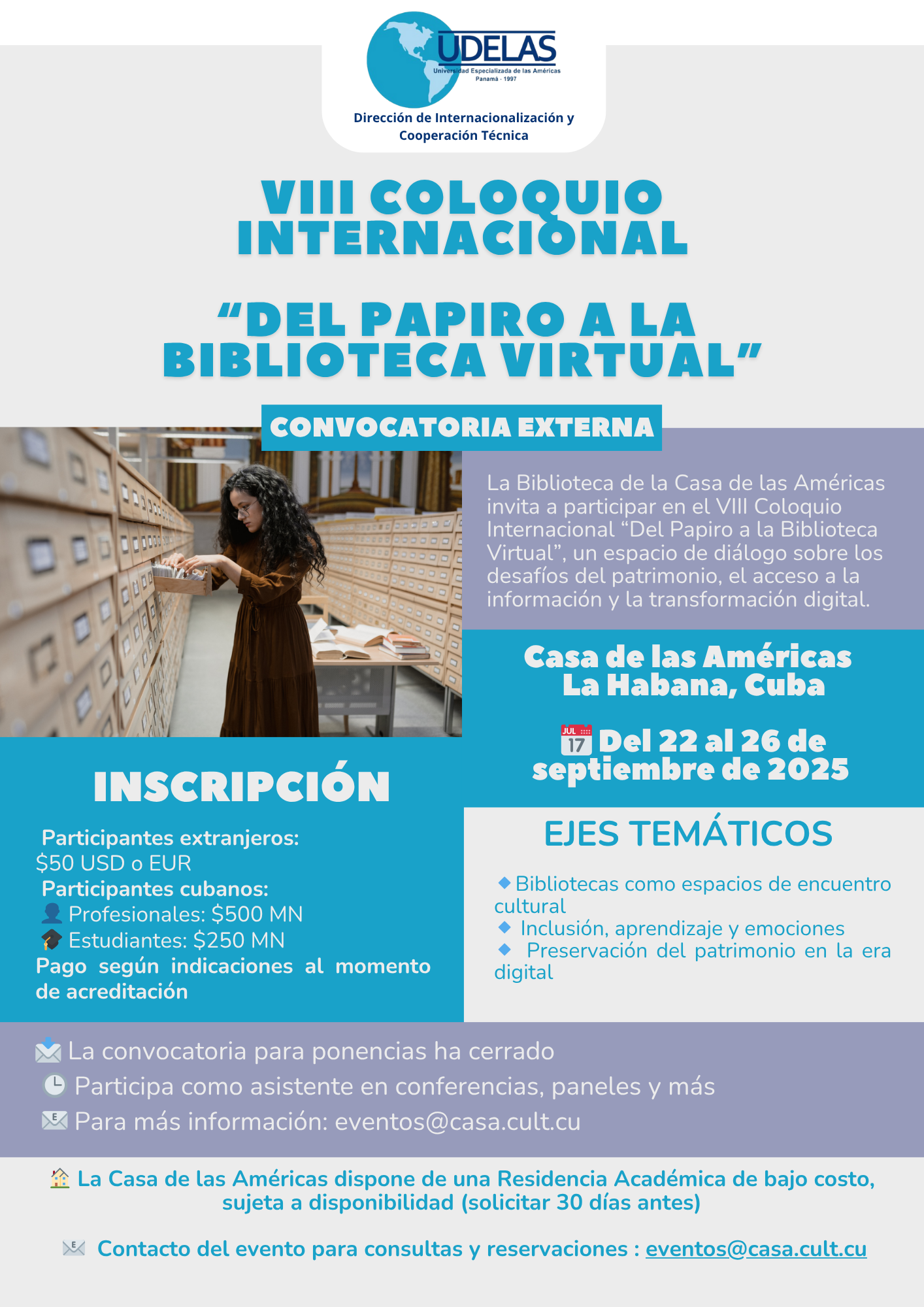 VIII Coloquio Internacional “Del Papiro a la Biblioteca Virtual”