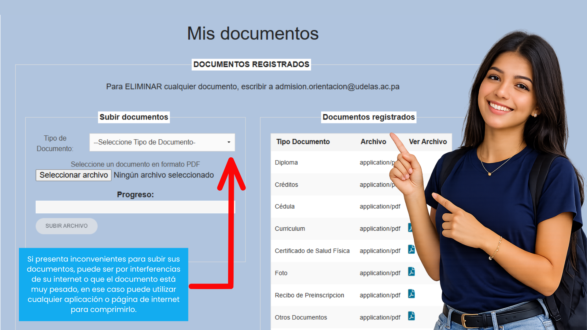 Subir documentos